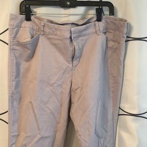 Gray work pants